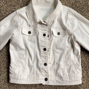 Girls white Jean jacket